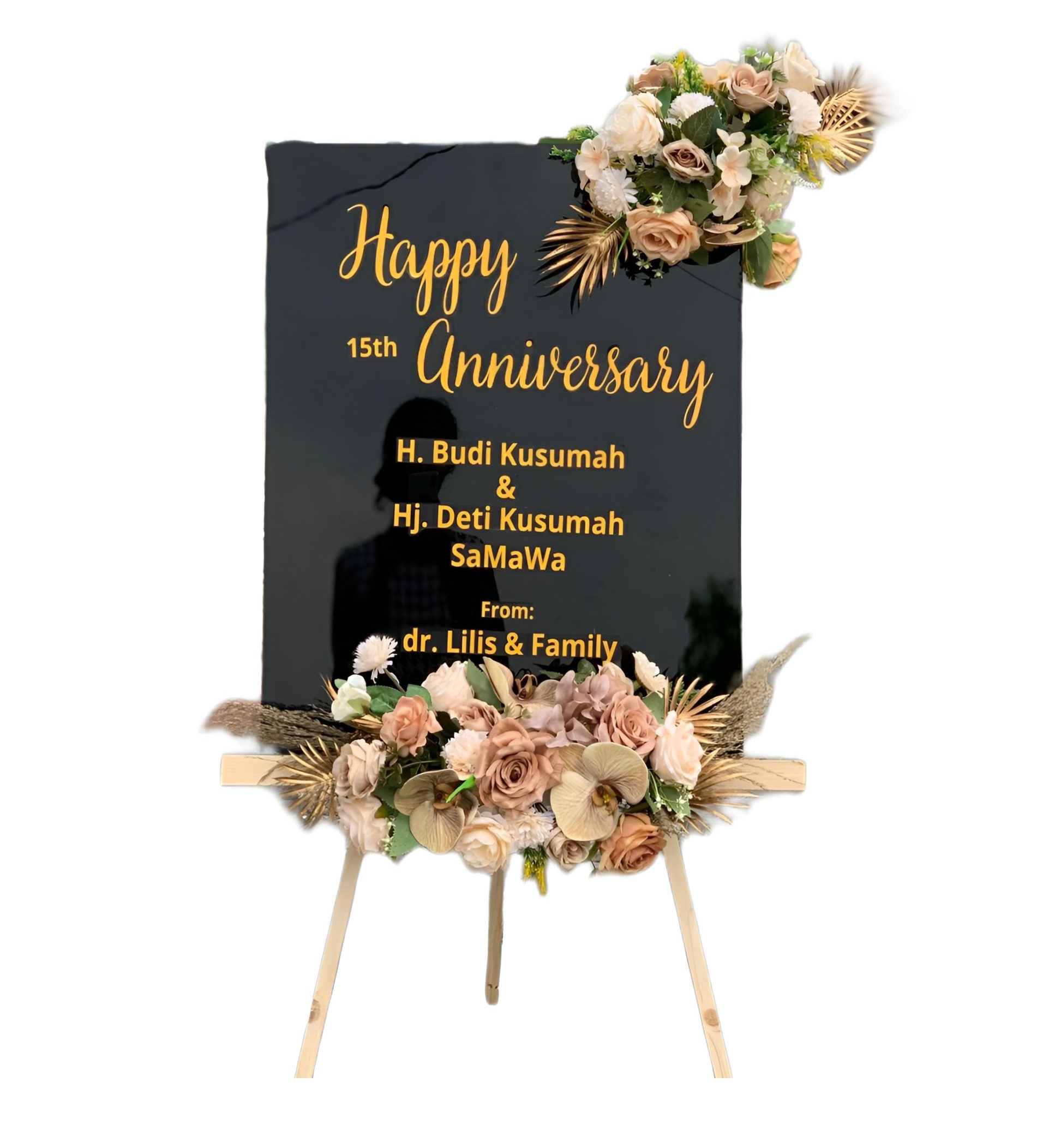 Papan Bunga Akrilik Waringinkurung