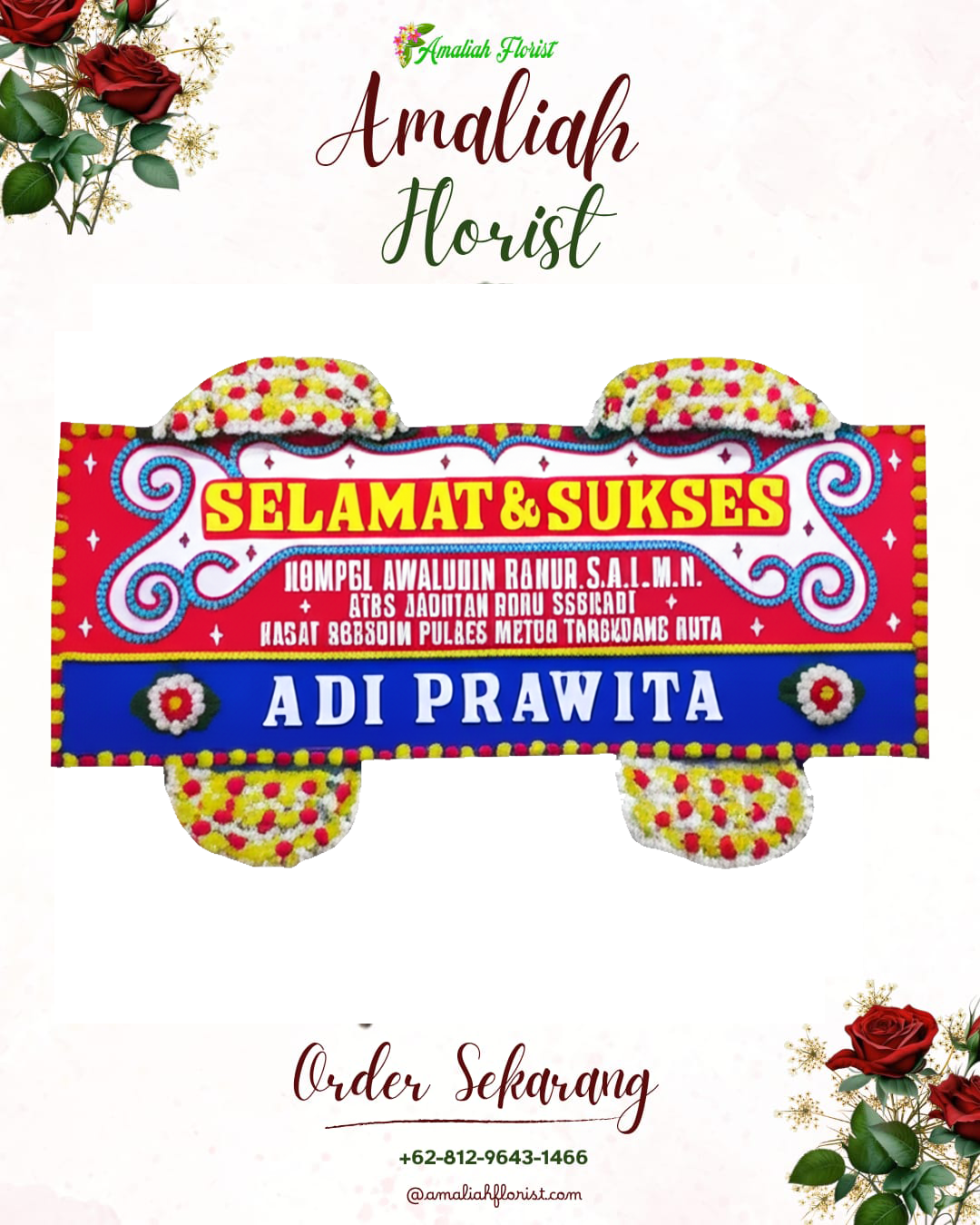 Papan Bunga Ucapan Selamat Waringinkurung