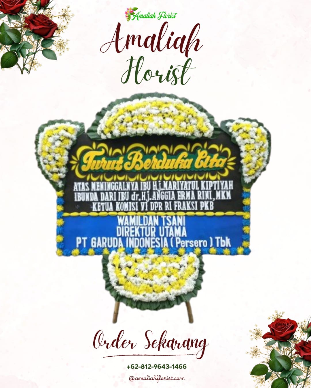Papan Bunga Duka Waringinkurung